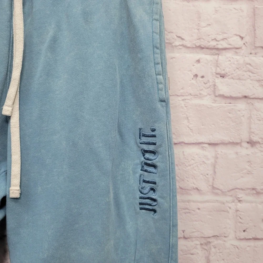 Nike Sportswear‎ JDI Washed French Terry Sweatpants Blue Mens Small CJ6361-424